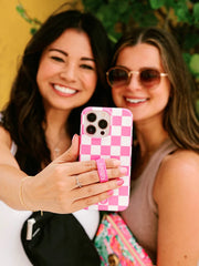 Pink Checkered