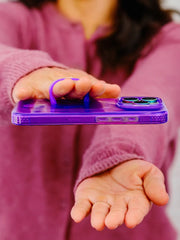 Clear Neon Purple